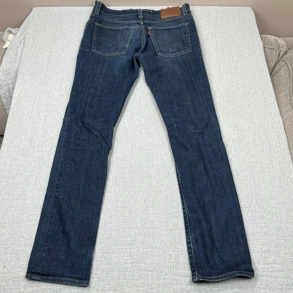 Levi's 510 Men's Blue Super Skinny Fit Red‎ Tab Denim Jeans Size 34 x 36